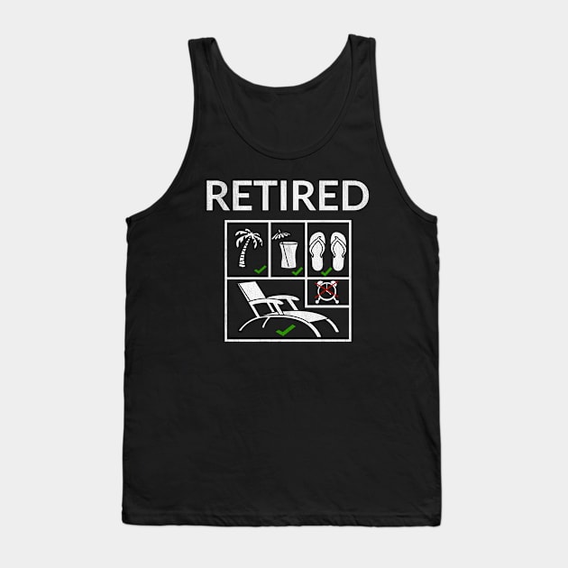 Retired Tank Top by GR-ART